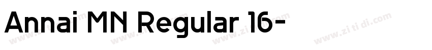 Annai MN Regular 16字体转换